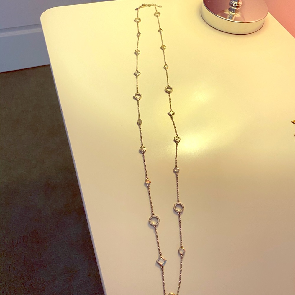 Lia Sophia Long Necklace in Silver